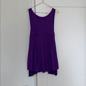 Purple mini dress